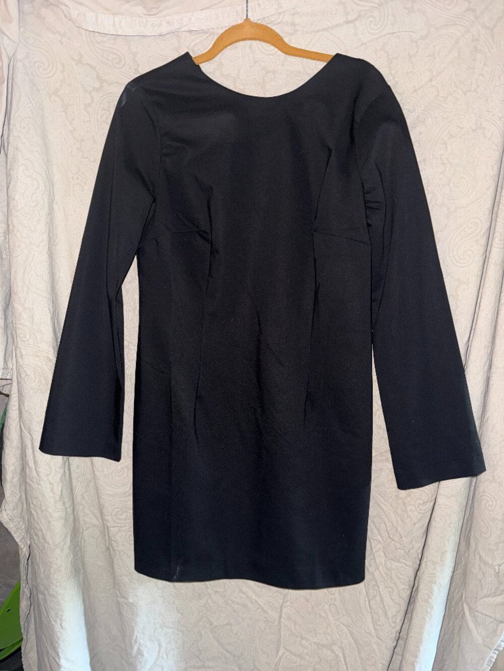 Black H&M Stretch Sheath Midi Dress NWT SIze L